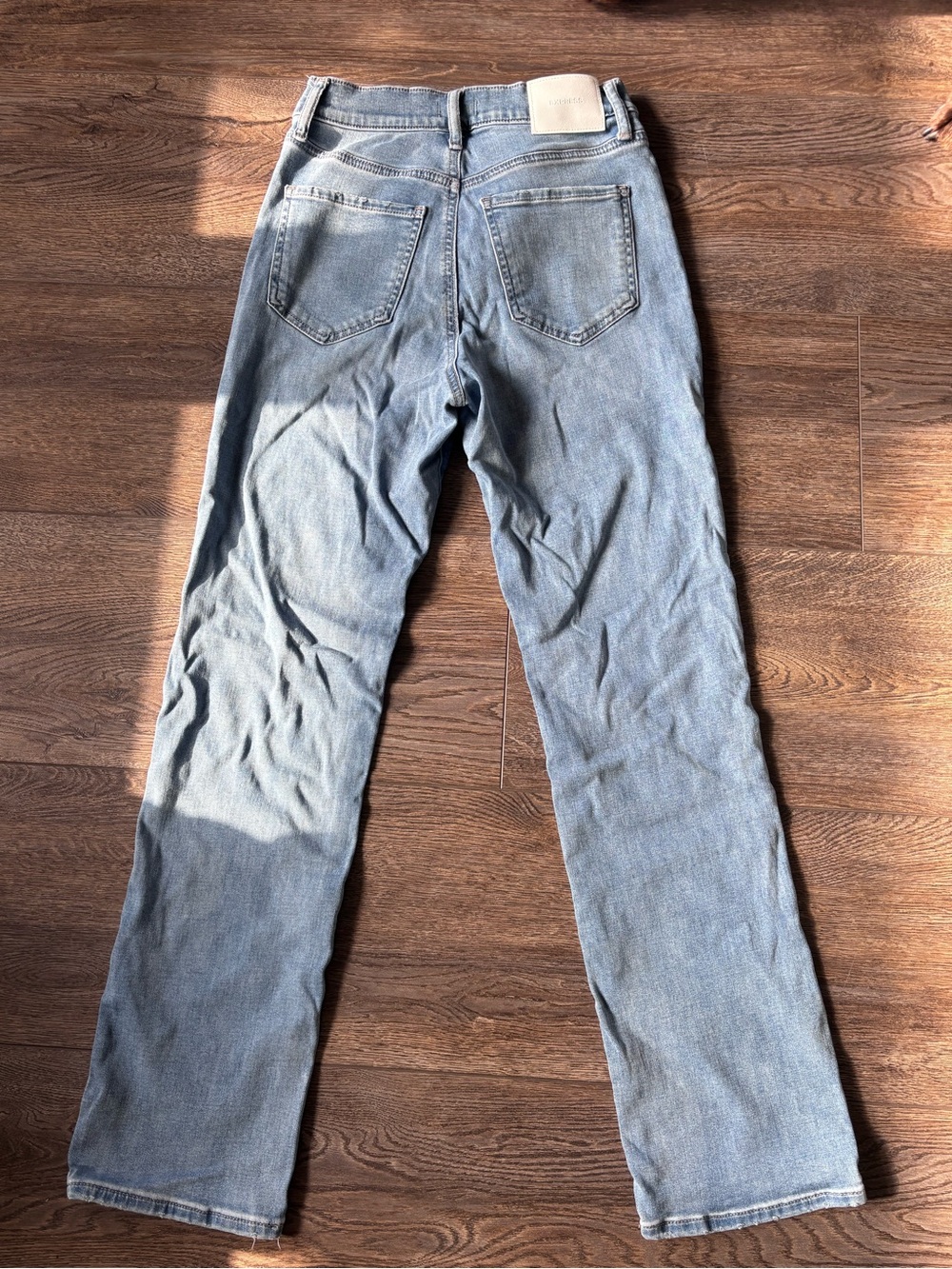 Express 90s Slim High-Rise Jeans - Medium Blue - Picture 3 of 3